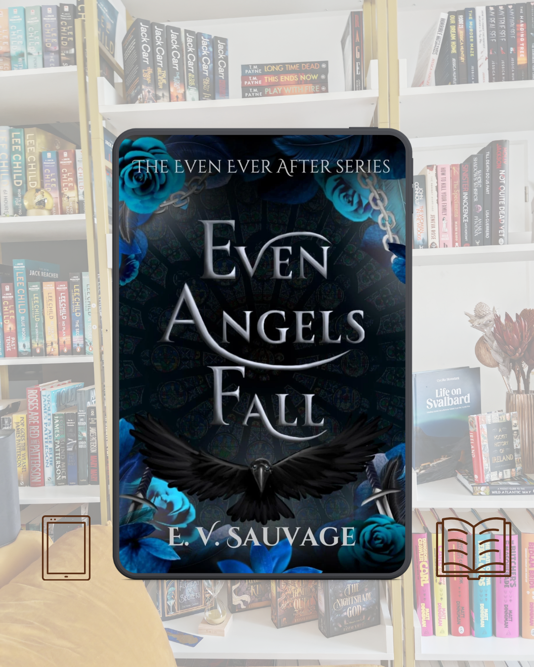 Book Review Even Angels Fall by E.V. Sauvage