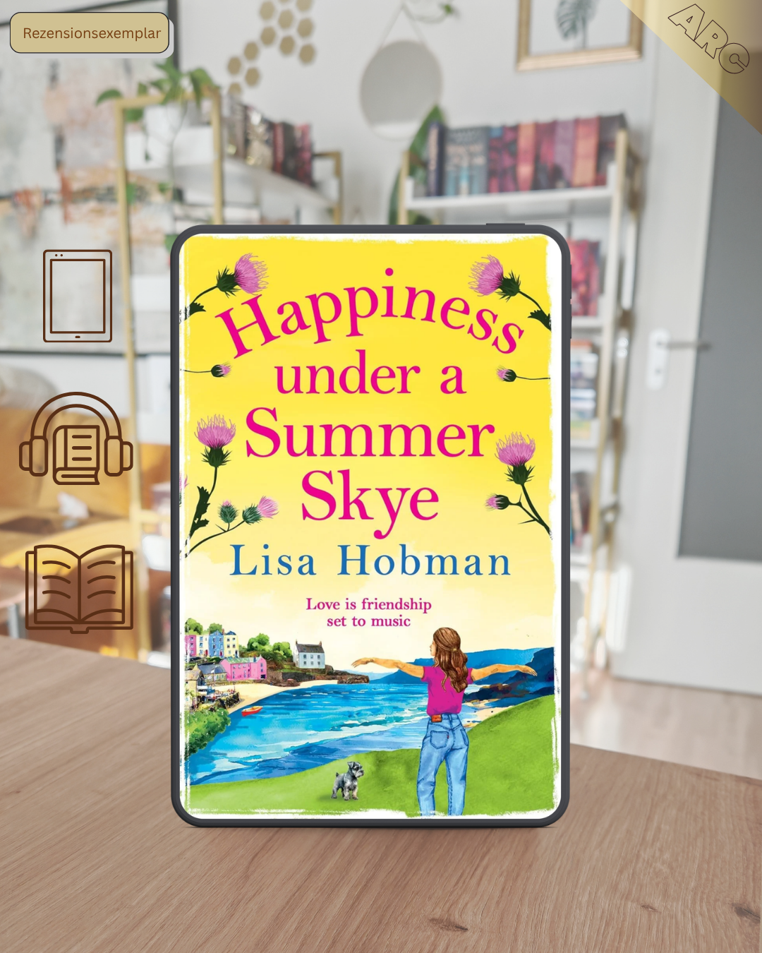 Review Happiness Under a Summer Skye by Lisa Hobman