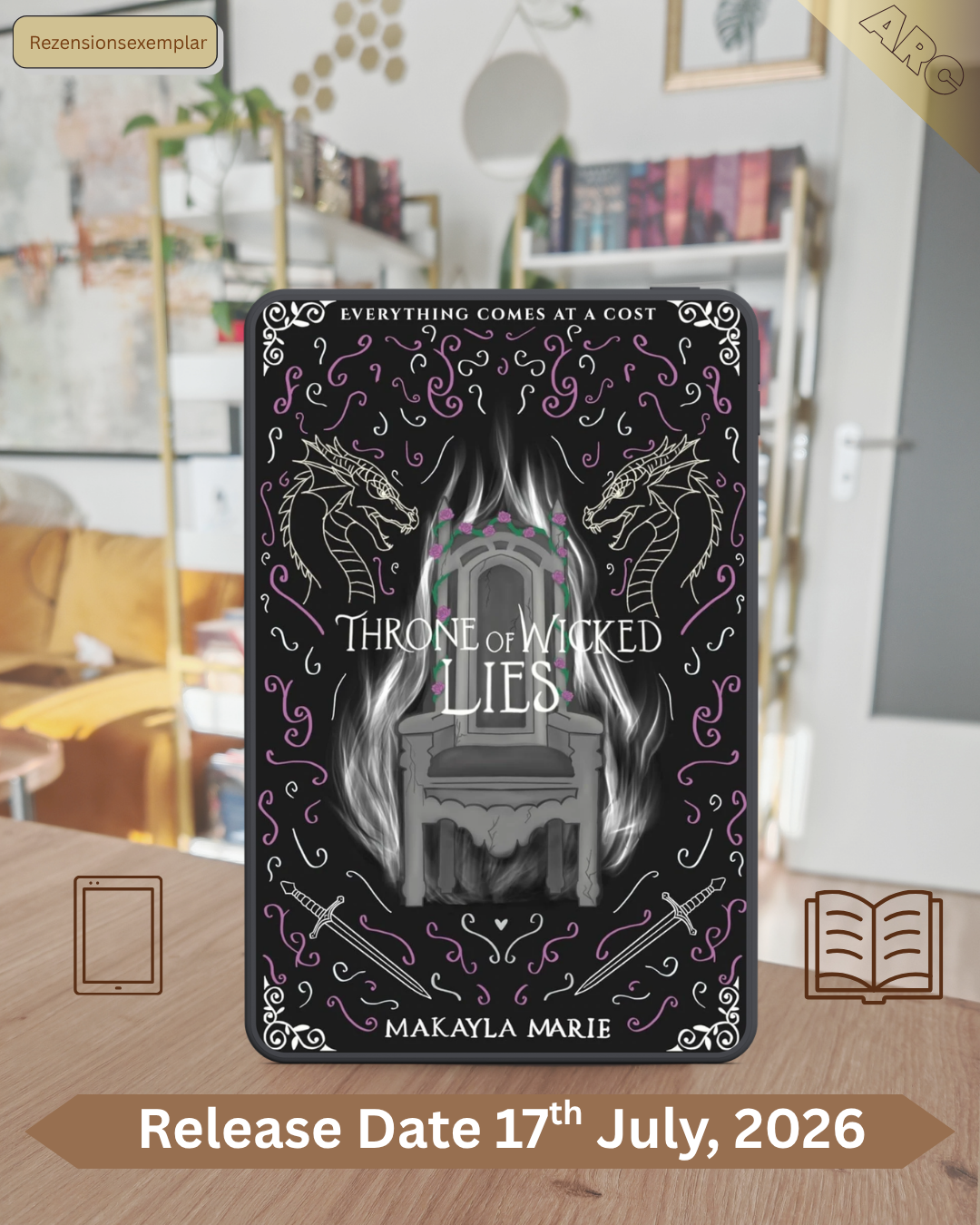 Review Throne of Wicked Lies by Makayla Marie