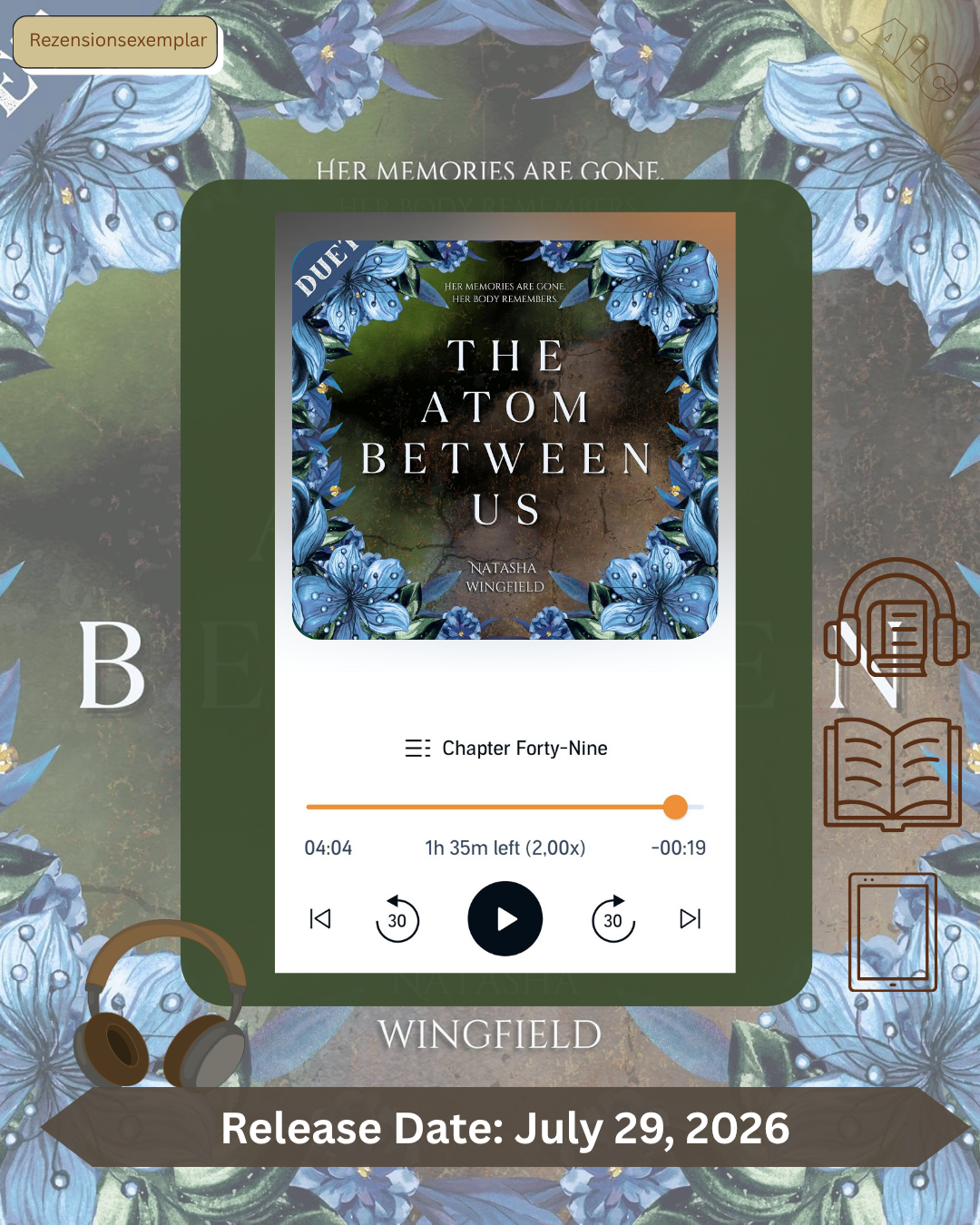 Audiobook The Atom Between Us by Natasha Wingfield