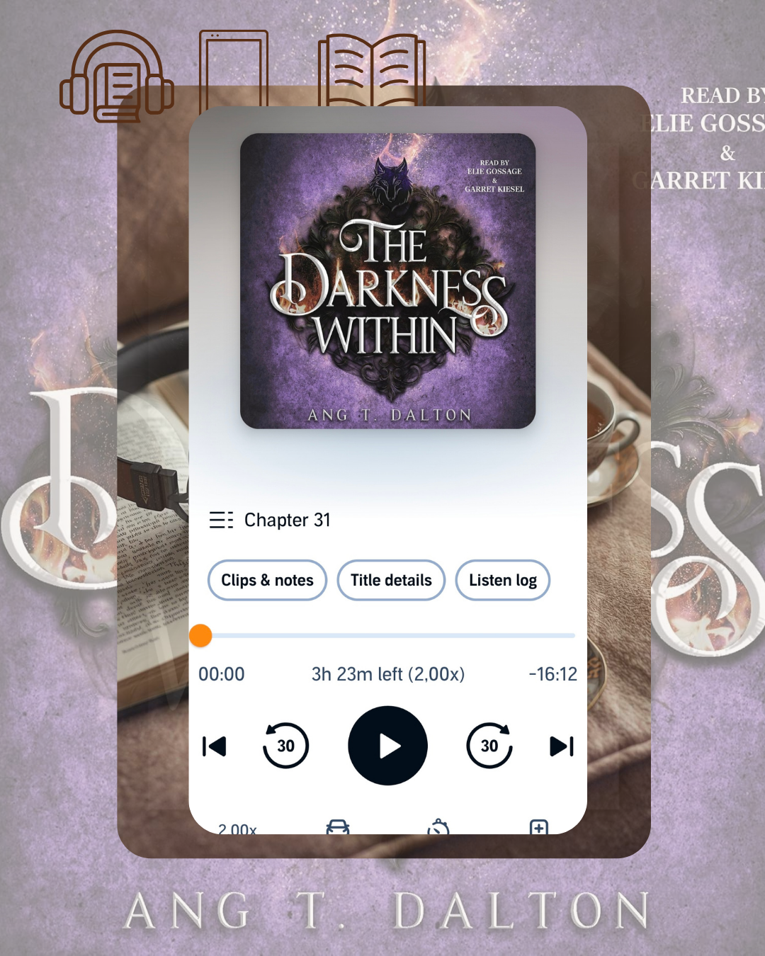 Audiobook The Darkness Within by Ang T. Dalton
